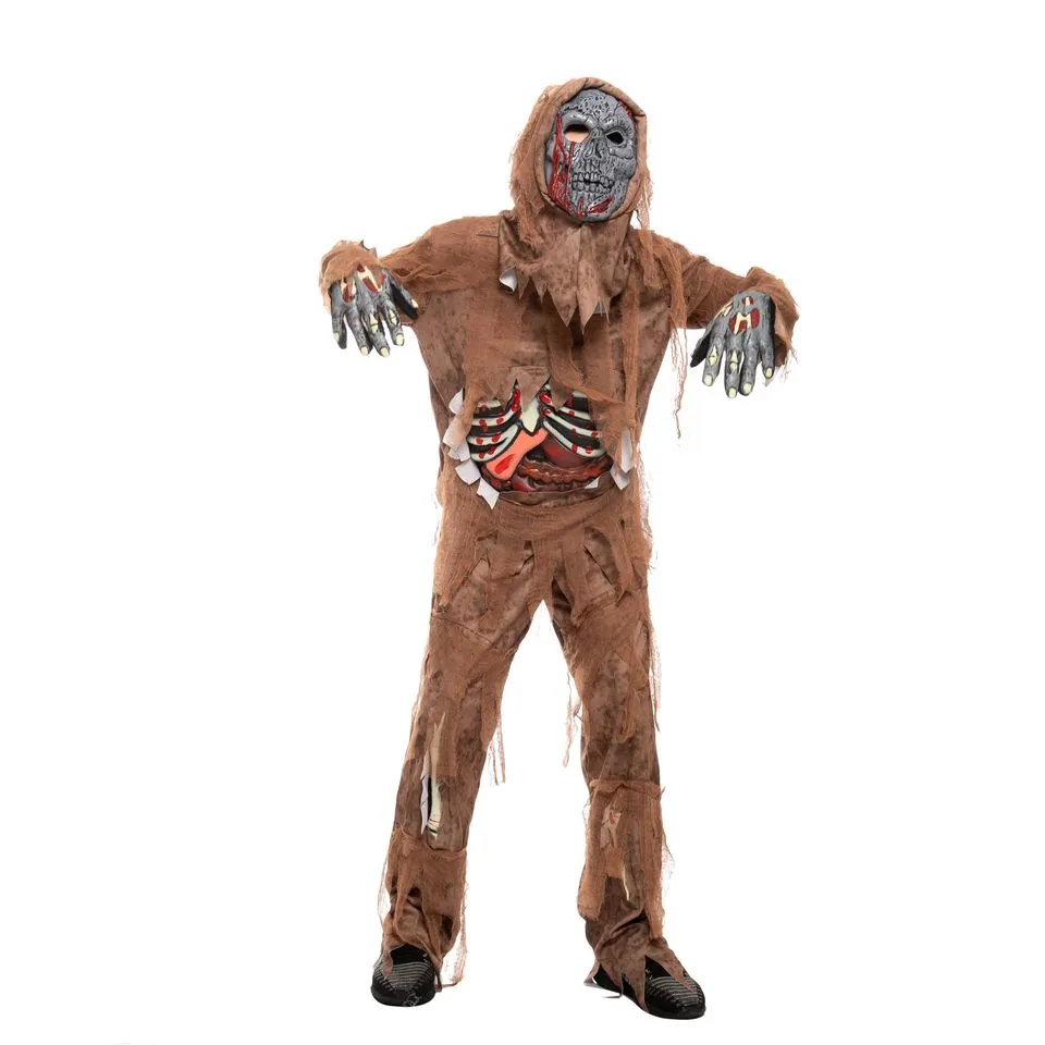 Scary Brown Zombie Costume - Child