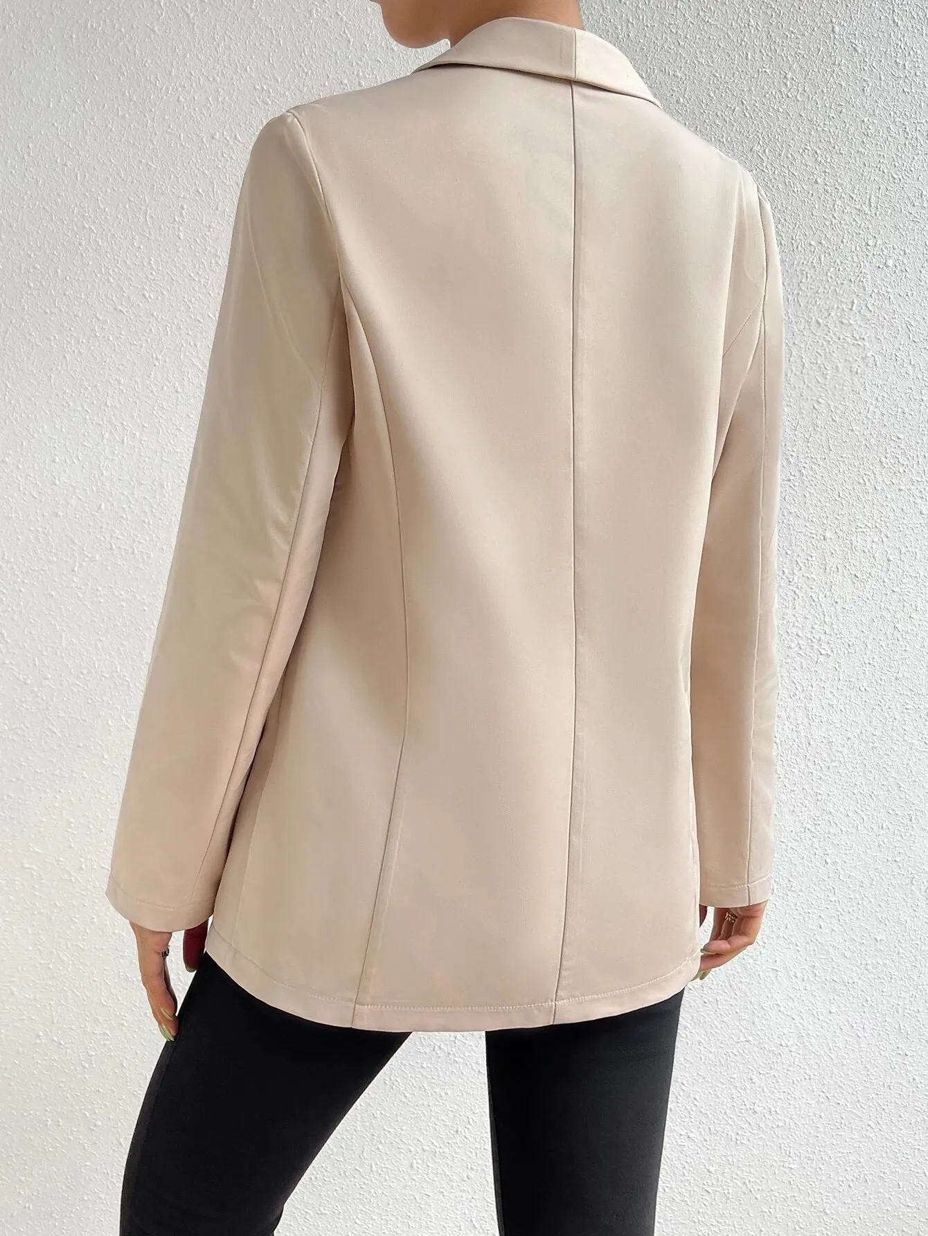 SHEIN Unity Shawl Collar Single Button Blazer