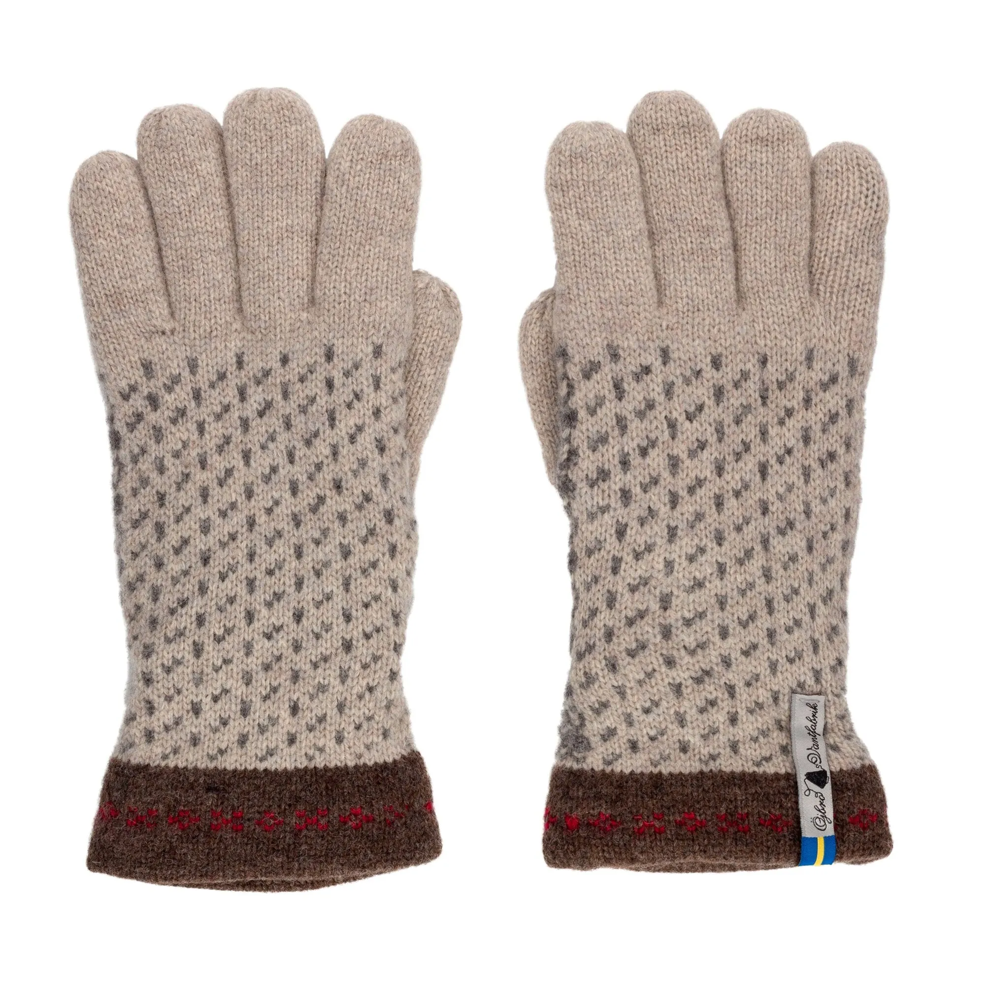 Skaftö Pattern Merino Wool Gloves