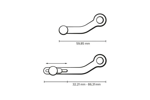 *SW MOTECH GEAR LEVER CNC MILLED ALUMINIUM HARDCOAT TWO PIECE LEVER WITH INFINITE ADJUSTABILITY