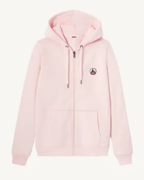 Sweat à capuche femme en coton biologique Rose clair Oaxaca