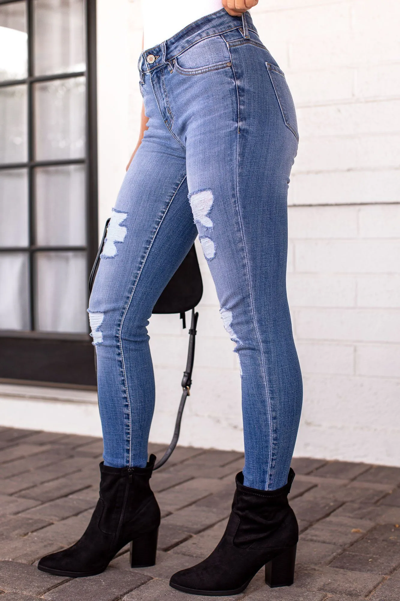 Terri Distressed Skinny Jeans