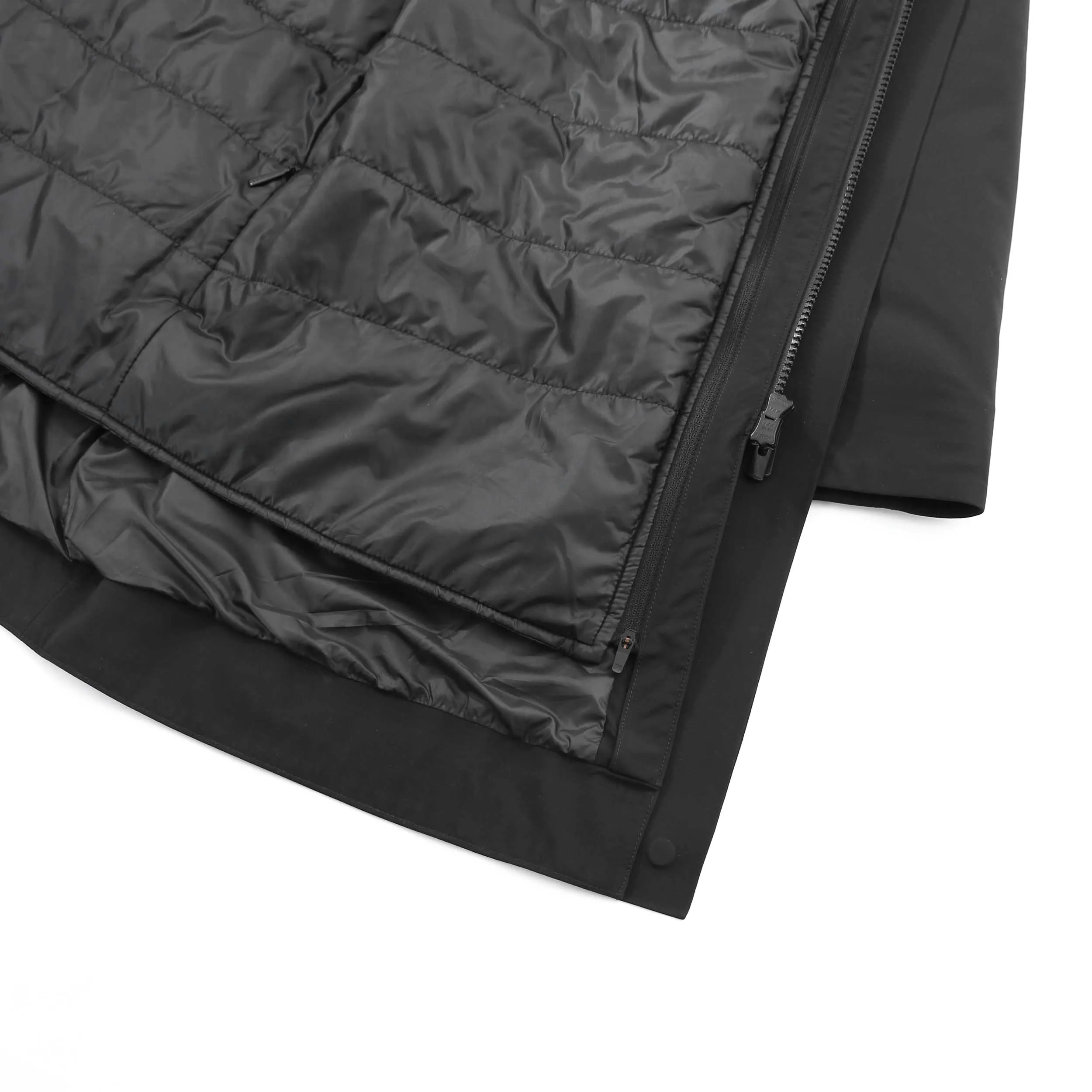 UBR Black Storm Coat in Black