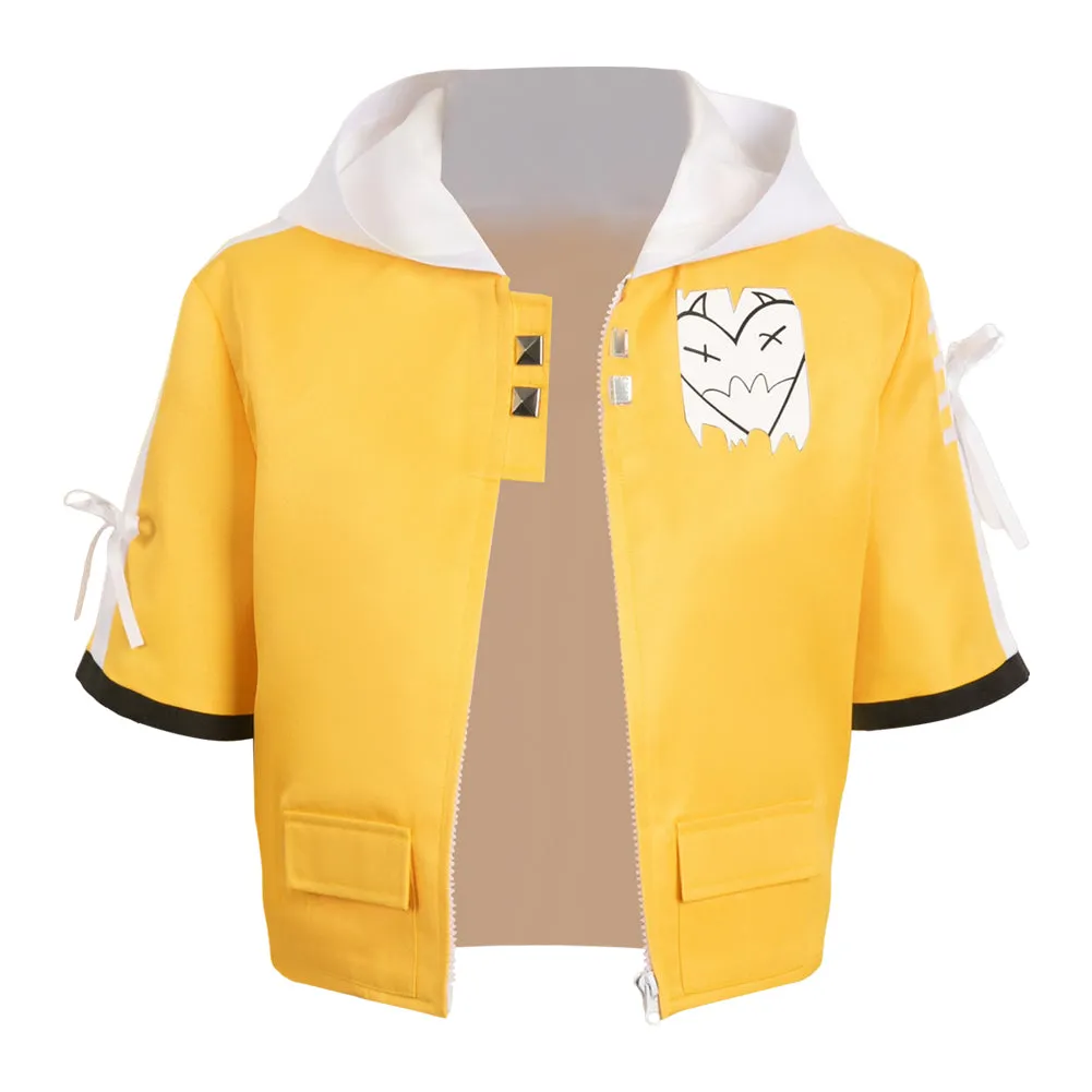 Valorant Clove Women Yellow Coat Party Carnival Halloween Cosplay Costume