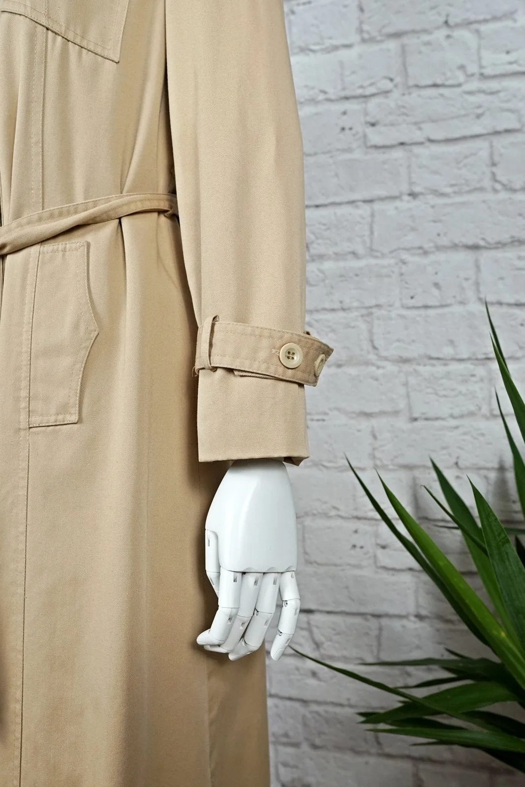 Vintage Classic Hooded Trench Coat