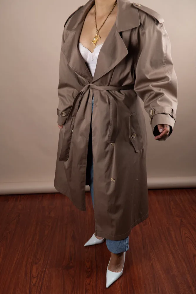 Vintage Tan Trench Coat