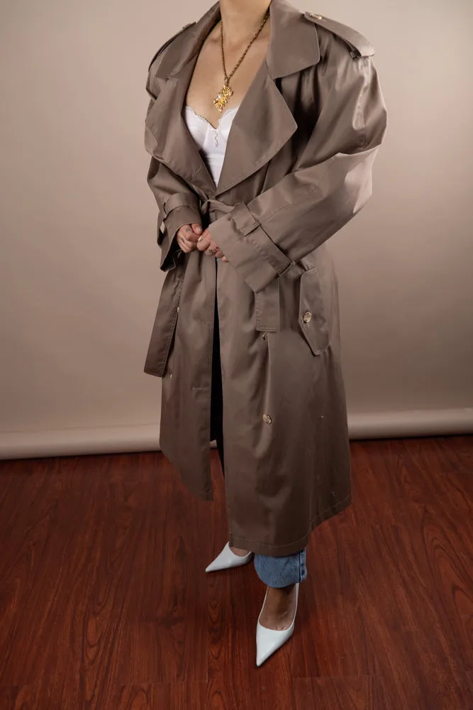 Vintage Tan Trench Coat