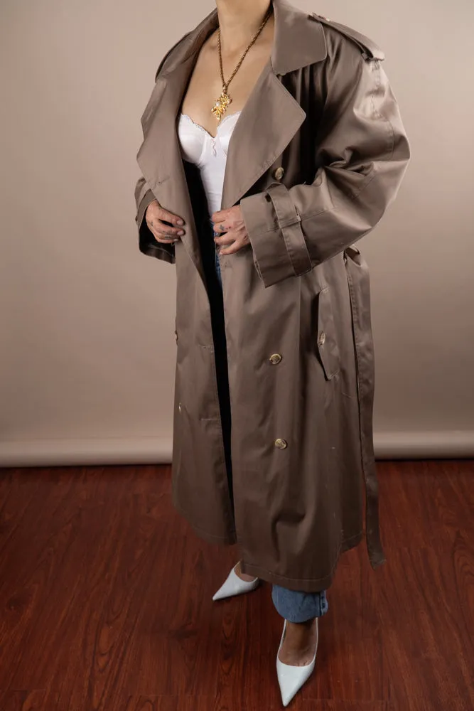 Vintage Tan Trench Coat