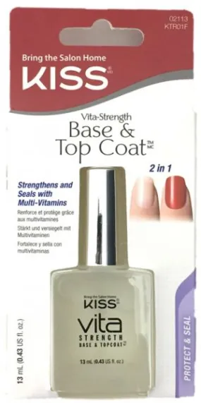 Vita-Strength Base & Top Coat by Kiss 13 ml