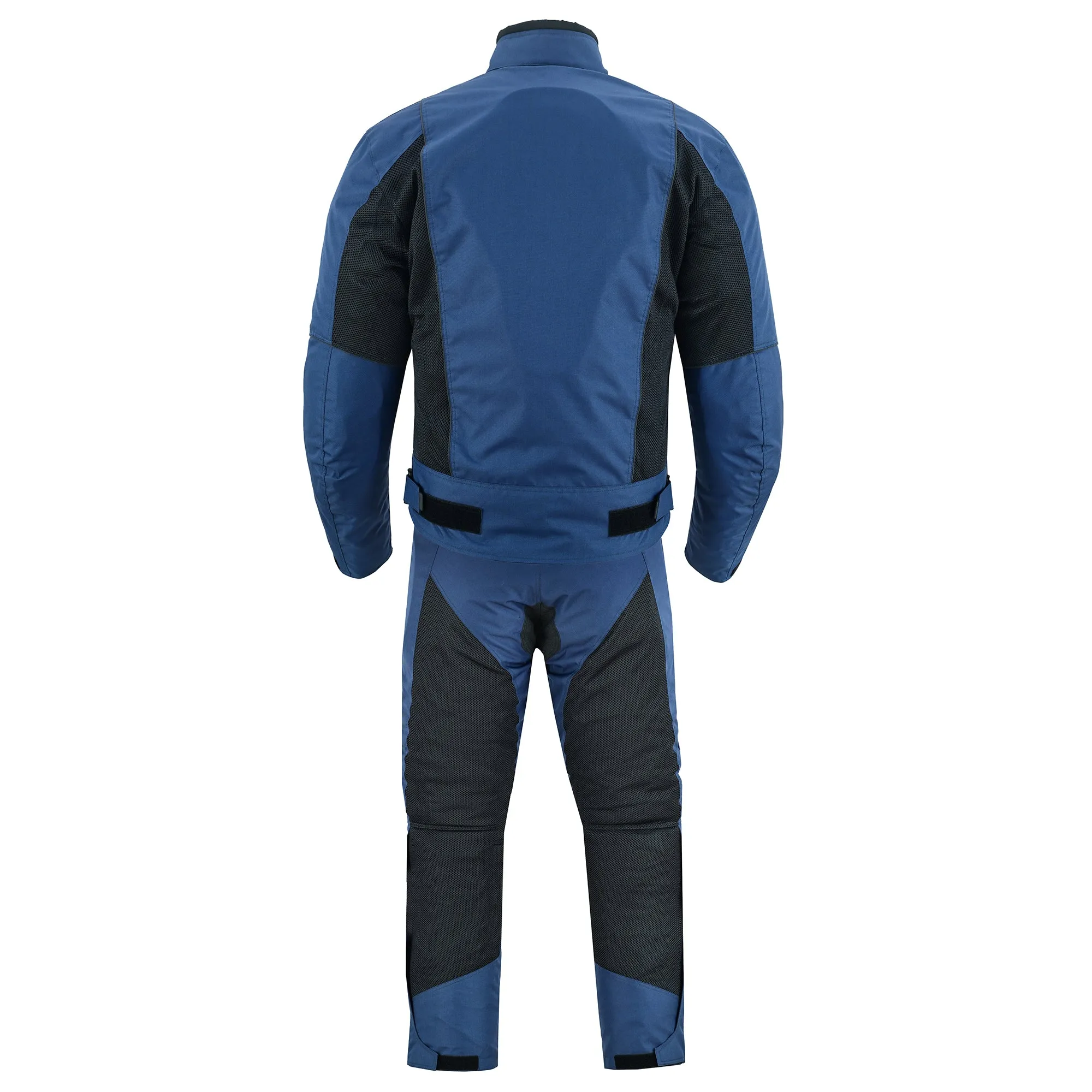 Warrior Gears® Air Mesh Motorbike Suits for Men, Breathable Textile Motorbike Jacket and Trouser with Removable Lining and CE Armours