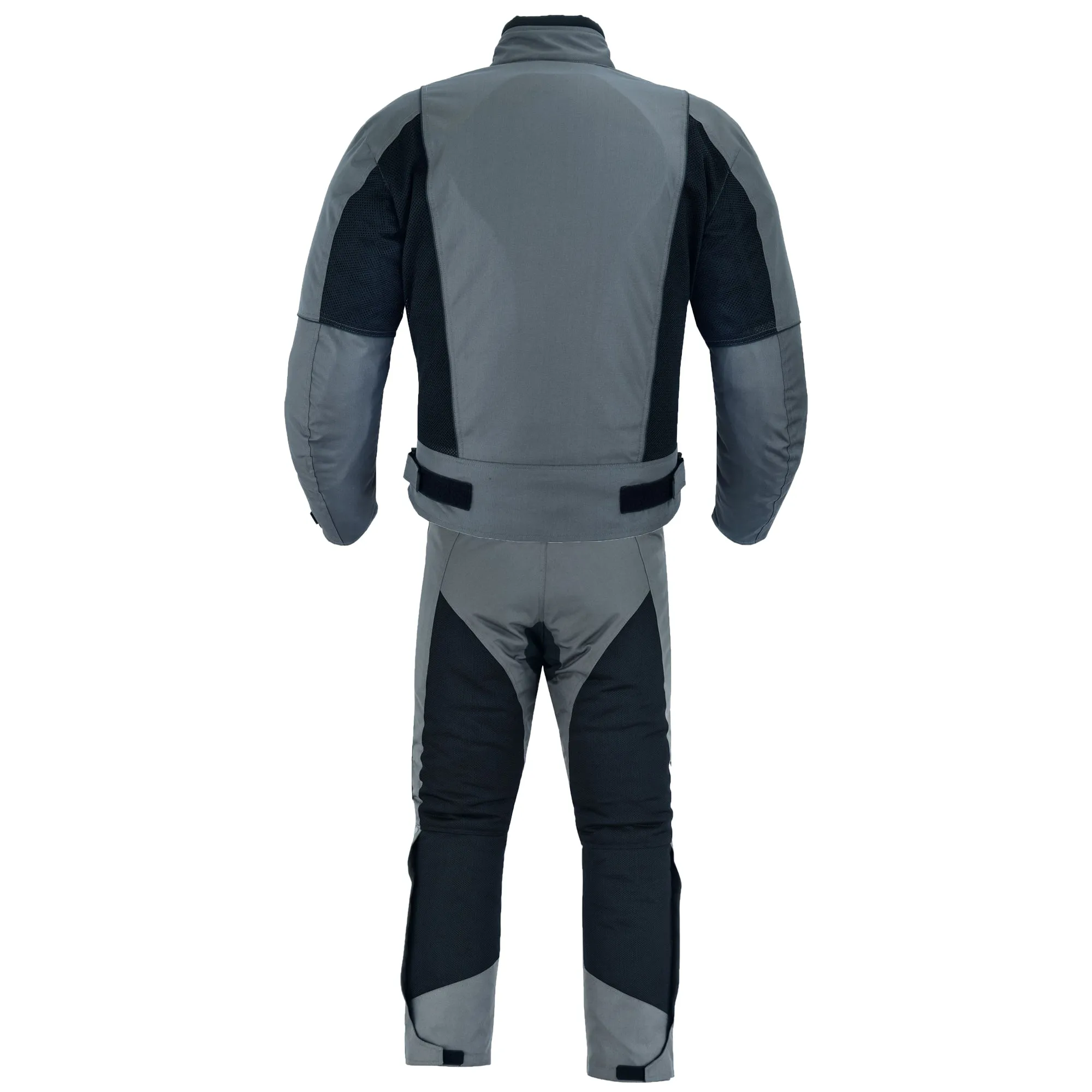 Warrior Gears® Air Mesh Motorbike Suits for Men, Breathable Textile Motorbike Jacket and Trouser with Removable Lining and CE Armours