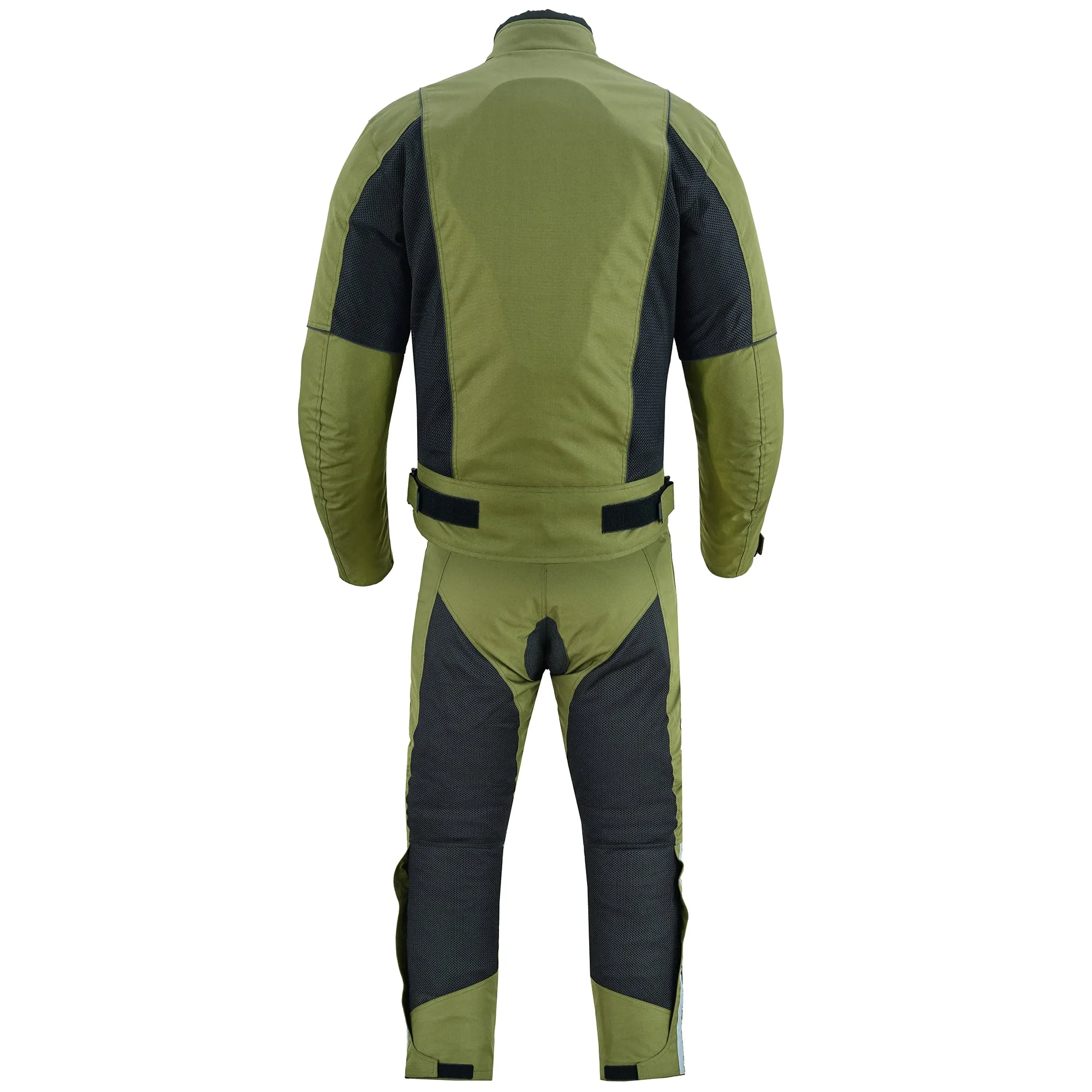 Warrior Gears® Air Mesh Motorbike Suits for Men, Breathable Textile Motorbike Jacket and Trouser with Removable Lining and CE Armours