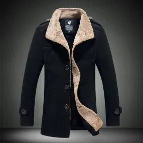 Winter Fleece Thick Warm Coat Men