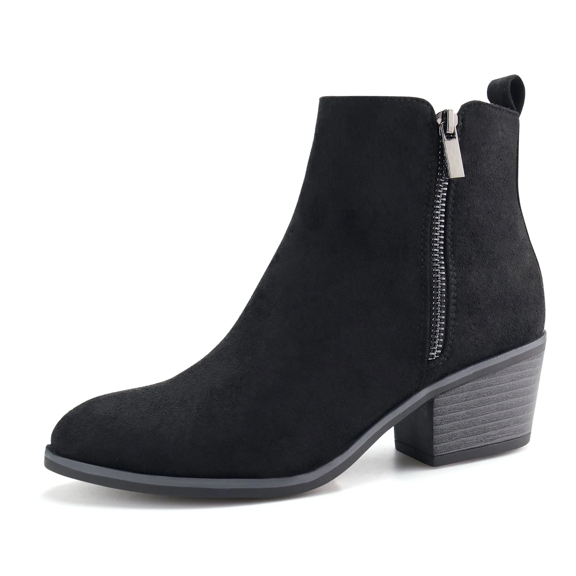 Women Ankle Boots with Side Zipper