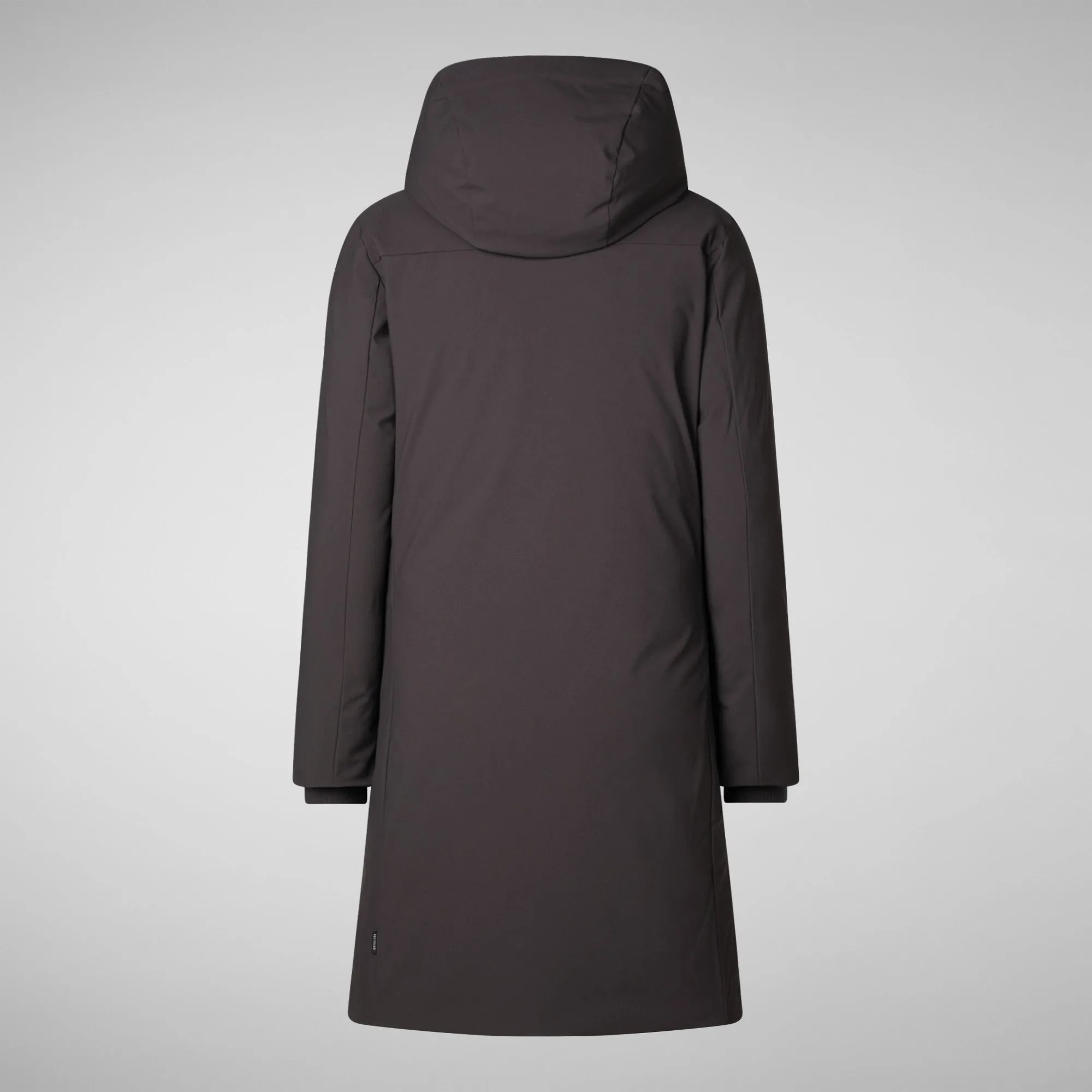 Women's hooded parka Sienna in brown black