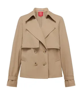 YAYING Wool Short Trench Coat